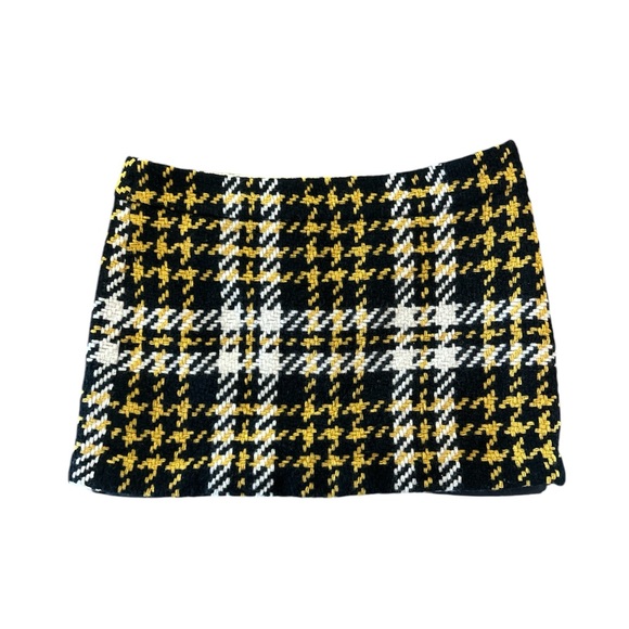 J. Crew Dresses & Skirts - J. Crew Woven black and yellow Mini Skirt size 12